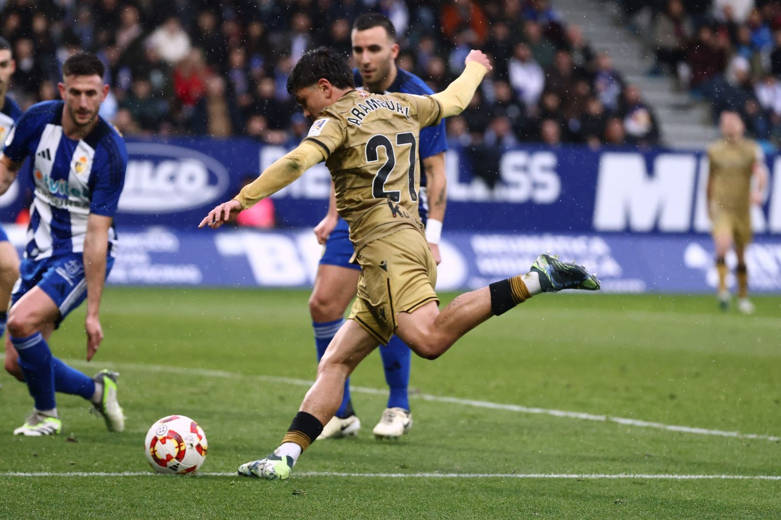 Aramburu en un partido/ X Real Sociedad