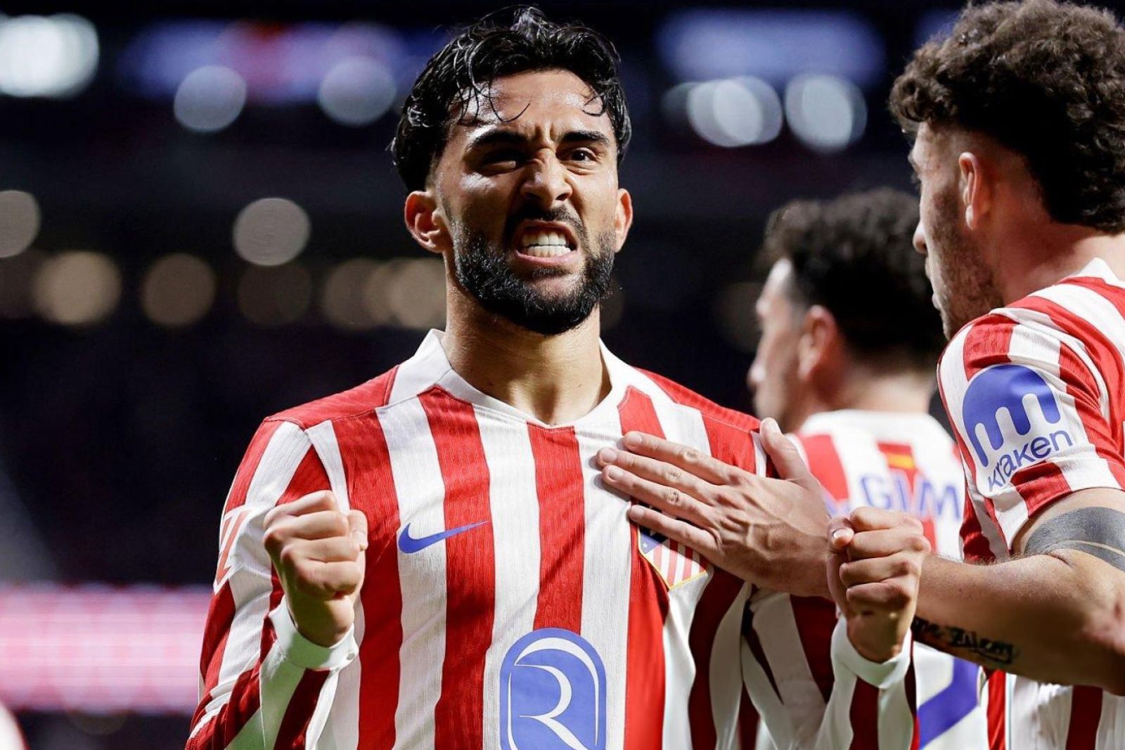 Nico, excelso tras su primer doblete de rojiblanco. | Fuente: (@atleticouniverse)