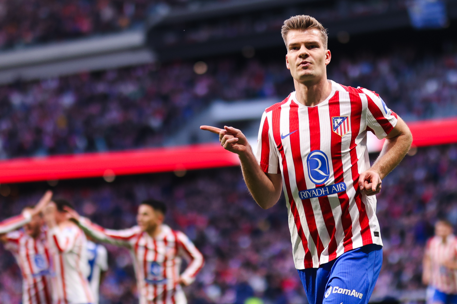 Sorloth celebrando | Fuente (@Atleti)