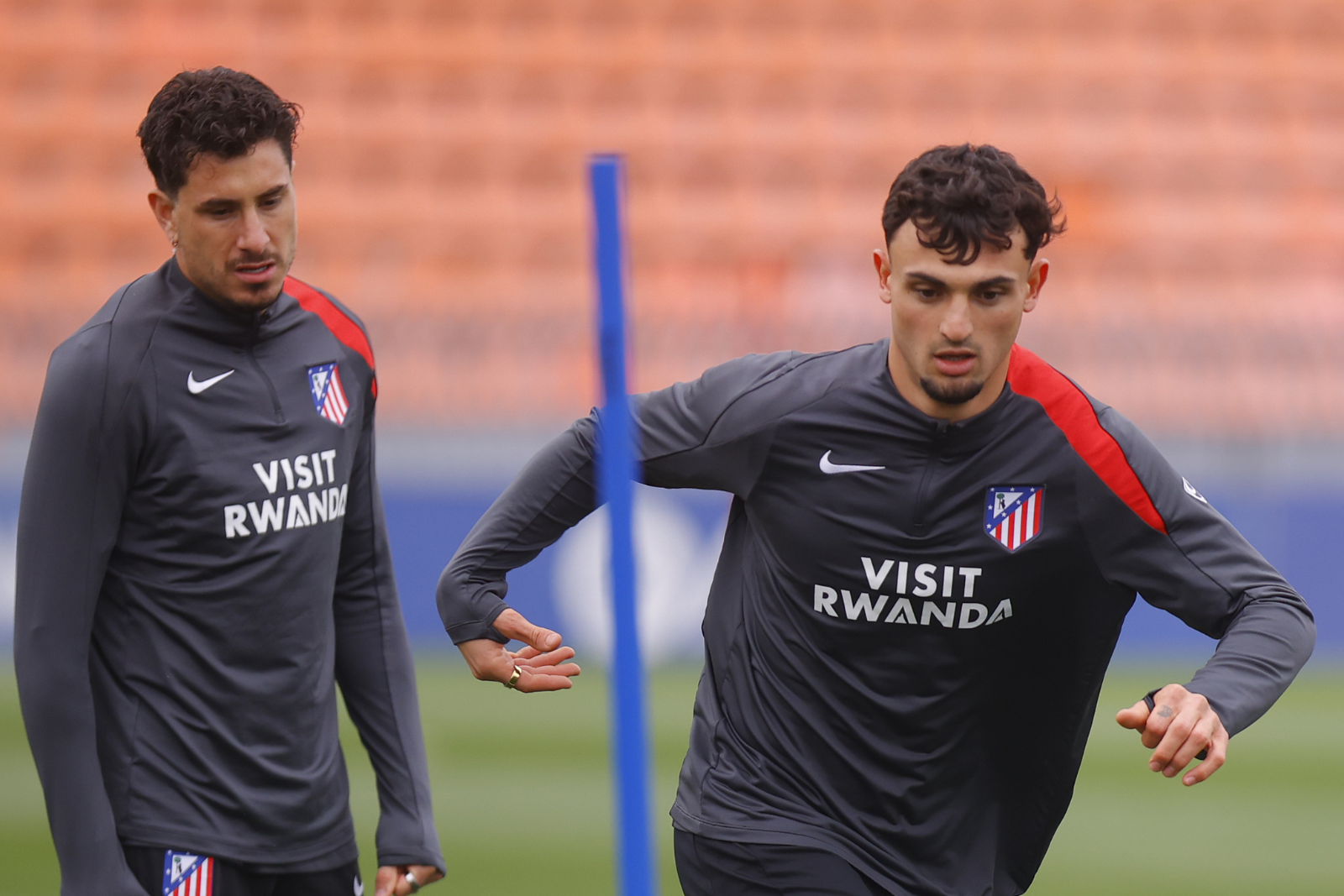 Pubill y Giménez, en un entrenamiento | Fuente (@Atleti)