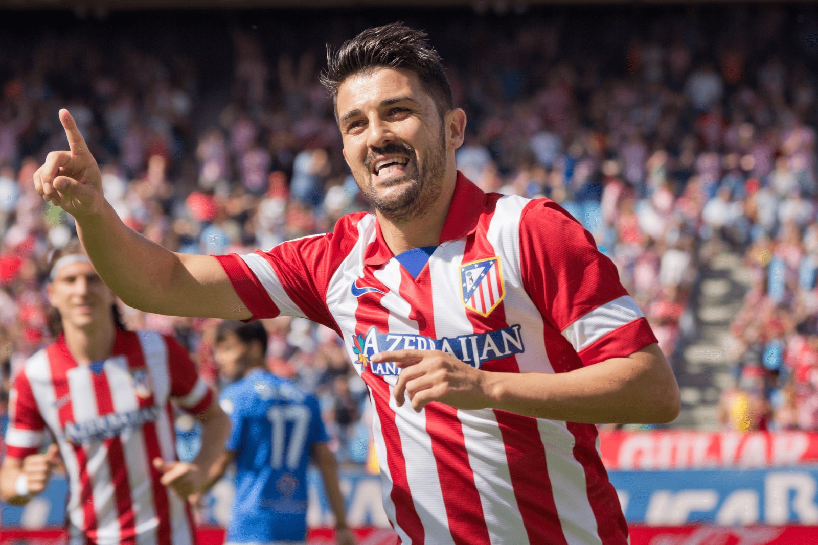 David Villa en su etapa como rojiblanco | Fuente (Biquipedia)