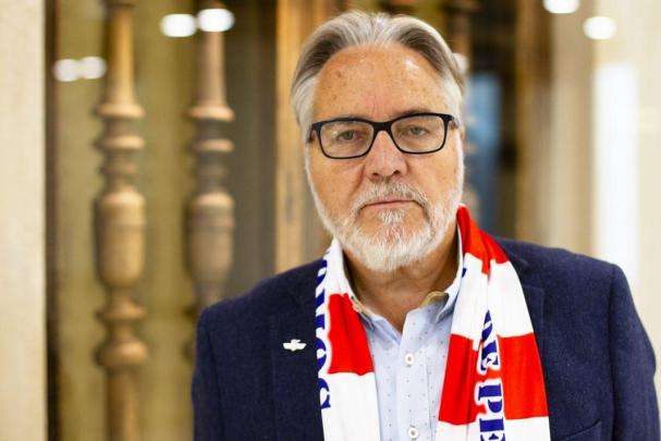 Eduardo Fernández Robleda, presidente de la Unión Internacional de Peñas del Atlético.Unión Internacional de Peñas del Atlético
