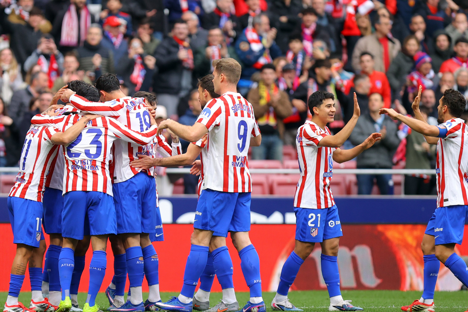Celebración del Atlético | Fuente (@Atleti)