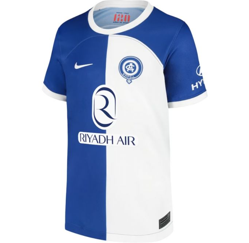 Camiseta blanquiazul que lucirá el equipo en la J.31