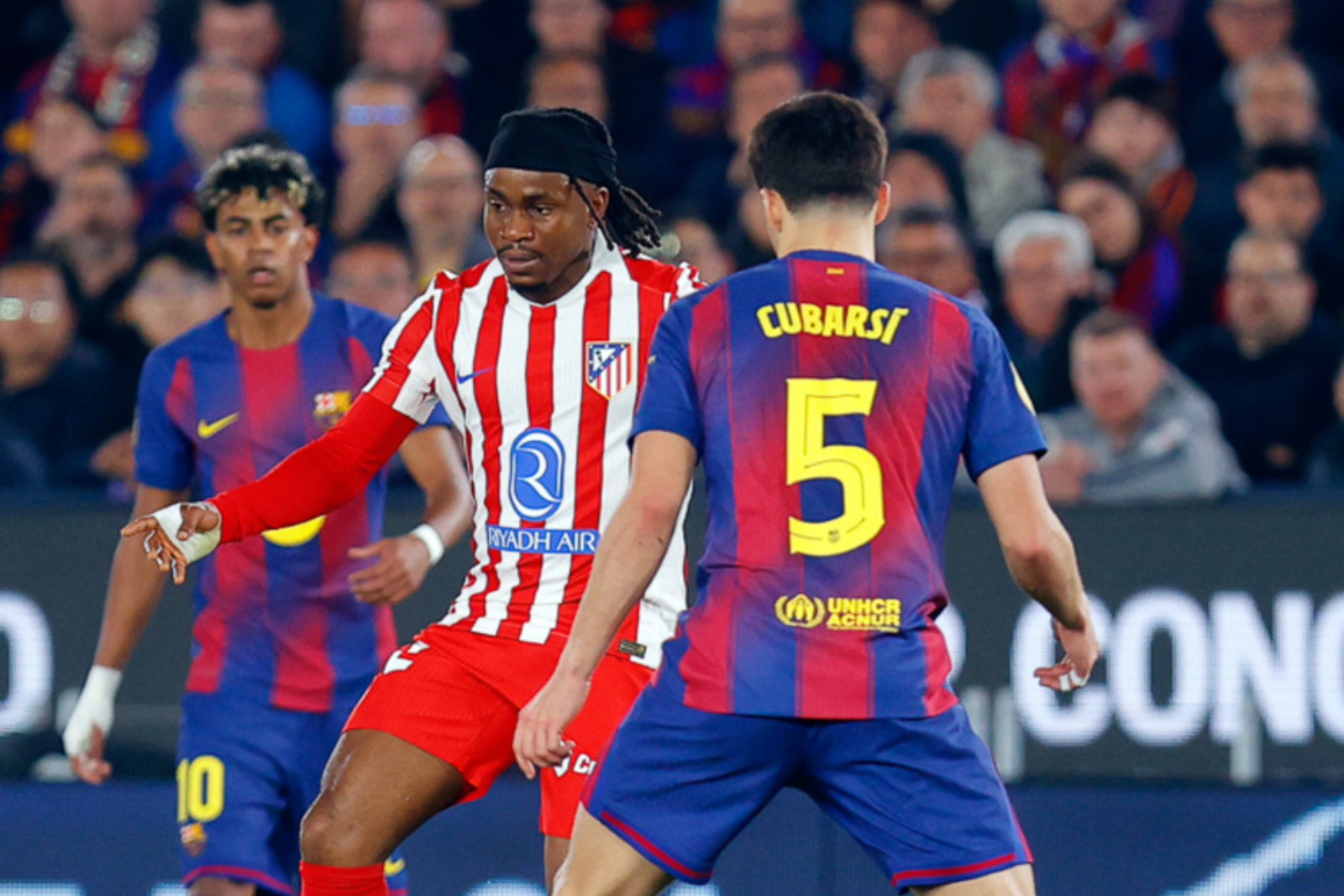 Lookman vs FC Barcelona | Fuente (@Atleti)