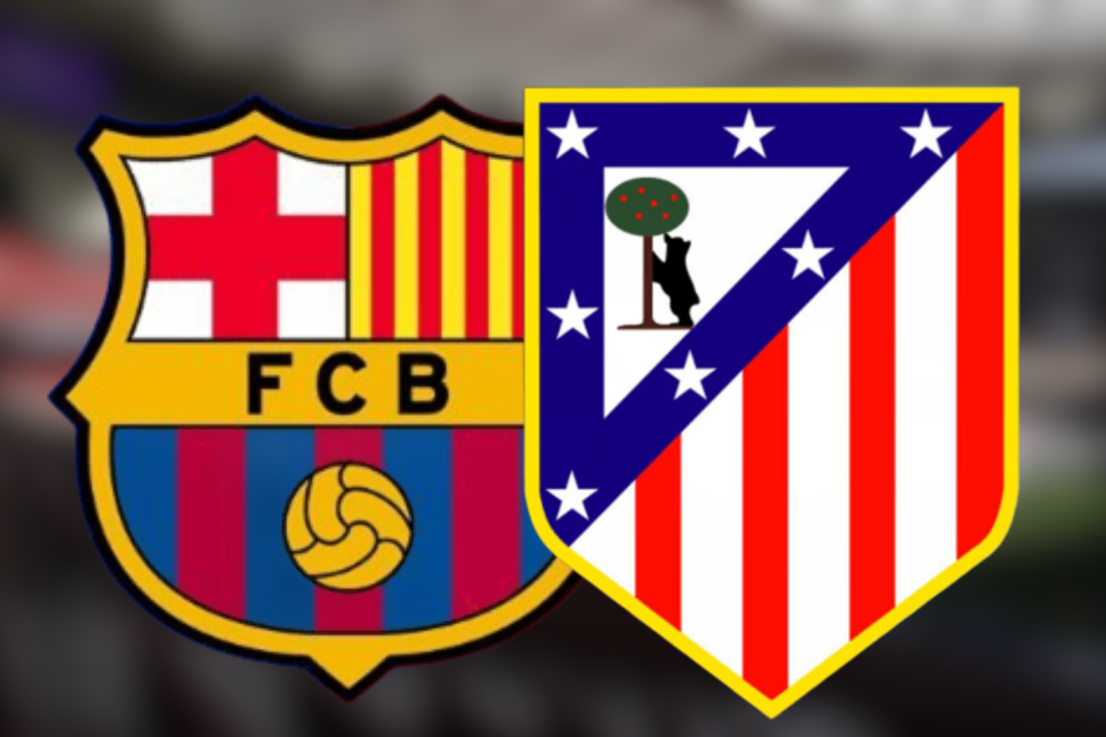 La lucha entre Barcelona y Atlético (@Atleti, FC Barcelona y Canva)