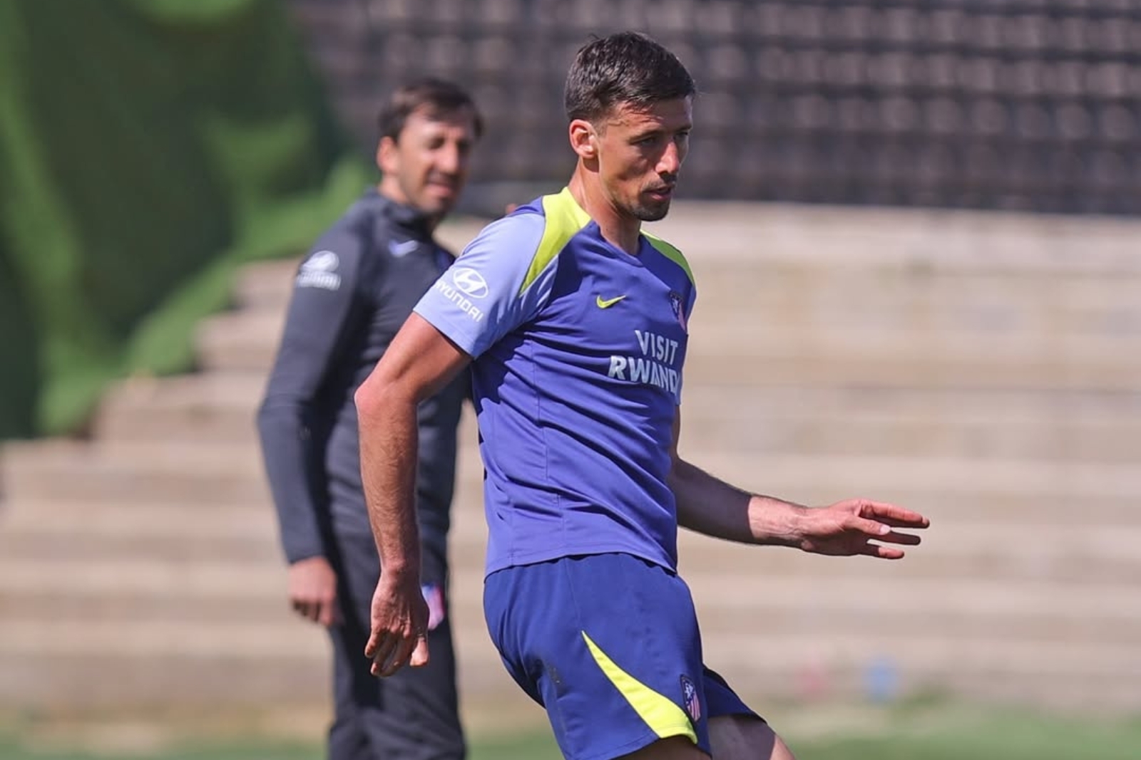 Lenglet, en la rampa de salida | Fuente (@Atleti)