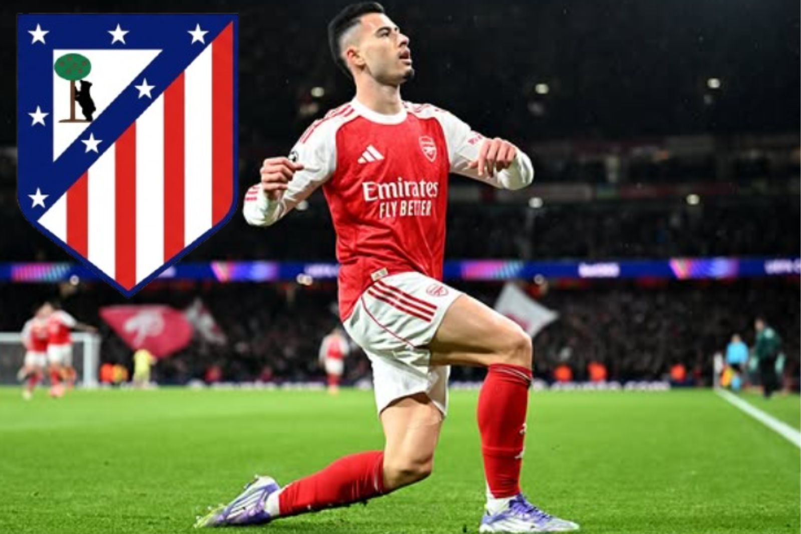 El Atlético de Madrid muestra su interés por el extremo gunner  Fuente @Gabriel Martinelli (Instagram)
