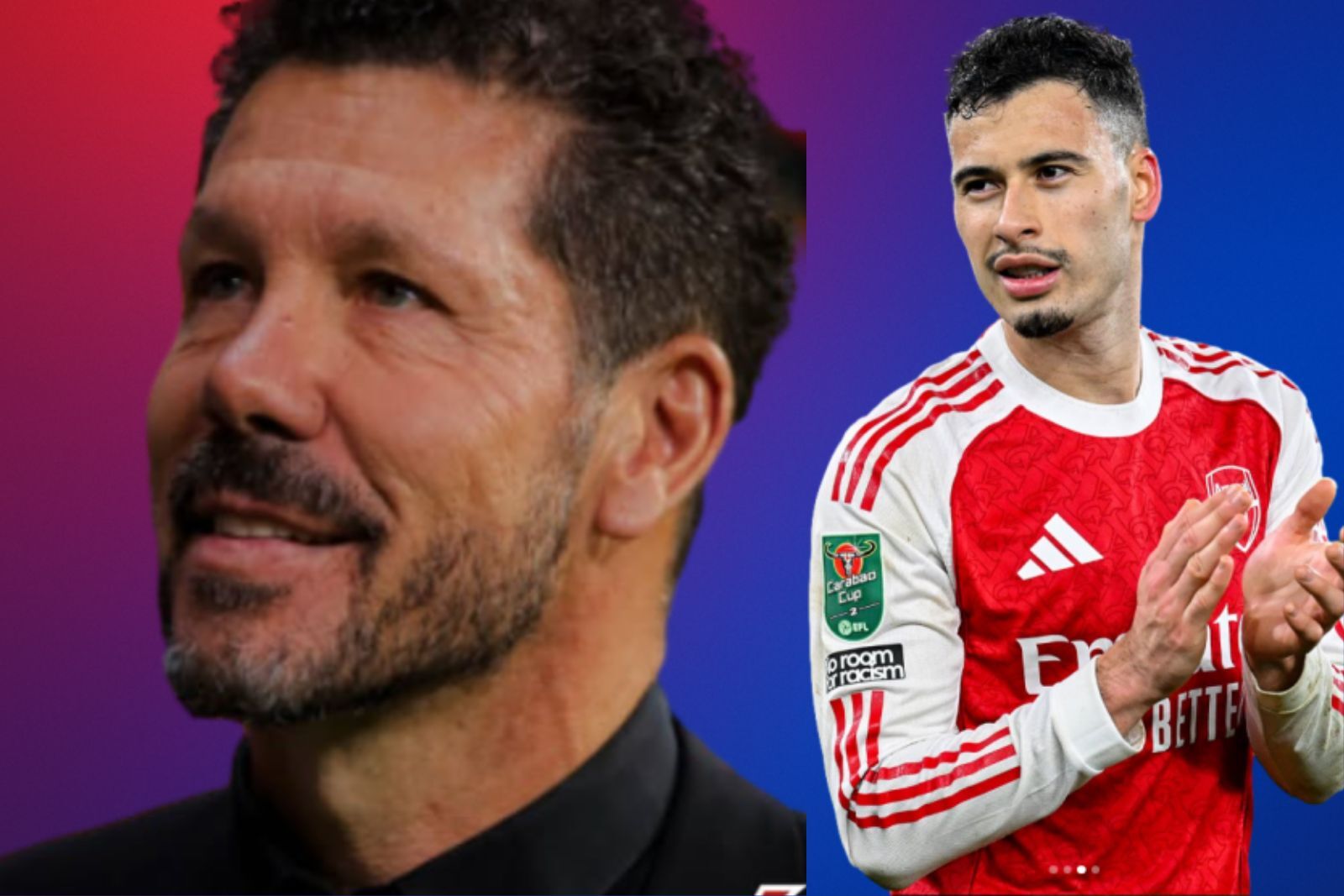 Simeone quiere al Brasileño en su esquema  Fuente @Gabriel Martinelli (Instagram) Canva