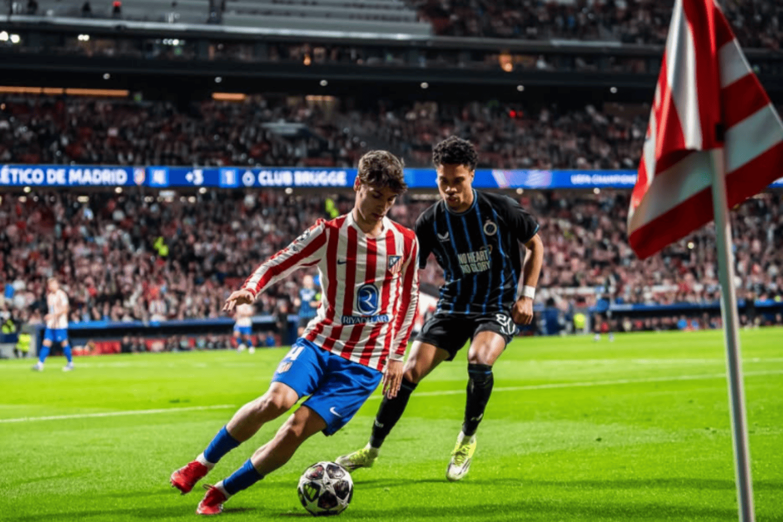 Mendoza en un partido de Champions League | Fuente (@rodrigoomendozza)