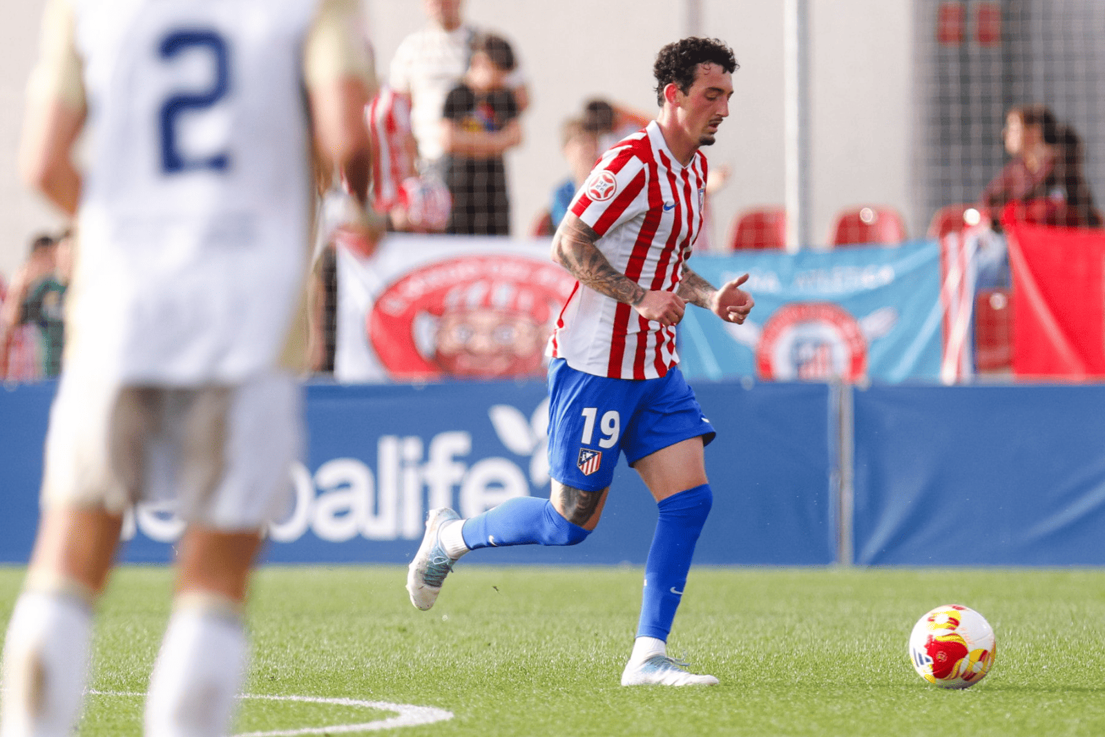 El Atlético Madrileño se marchó perdiendo al descanso | Fuente (@AtletiAcademia)