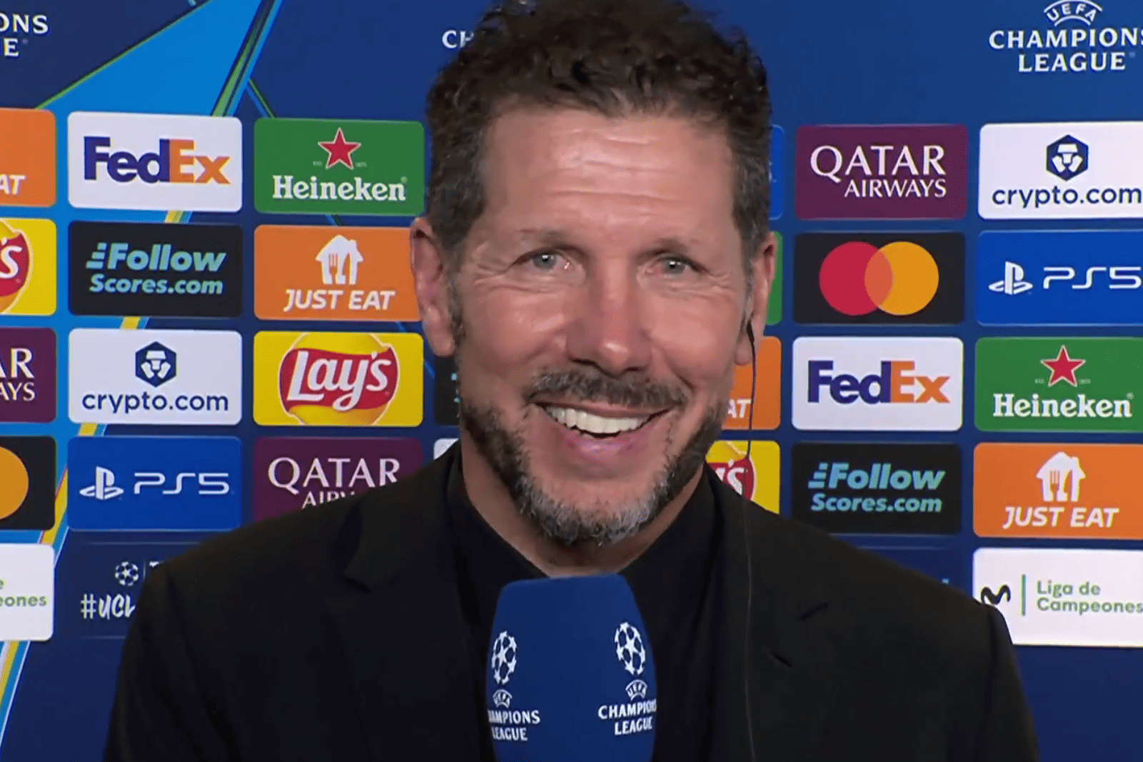 Simeone compareció tras el partido  de Champions | Fuente (Movistar+ Plus Deportes)
