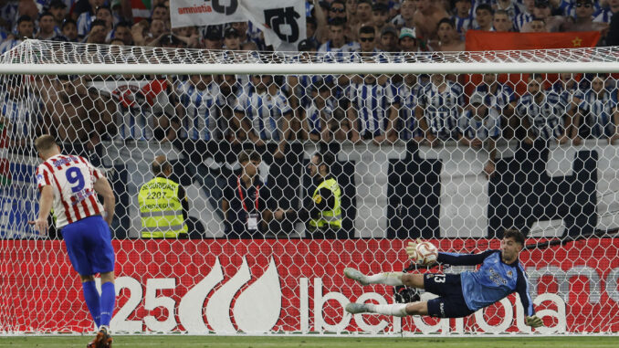 El penal fallado por Sorloth en la Final de Copa del Rey | Fuente Atleti