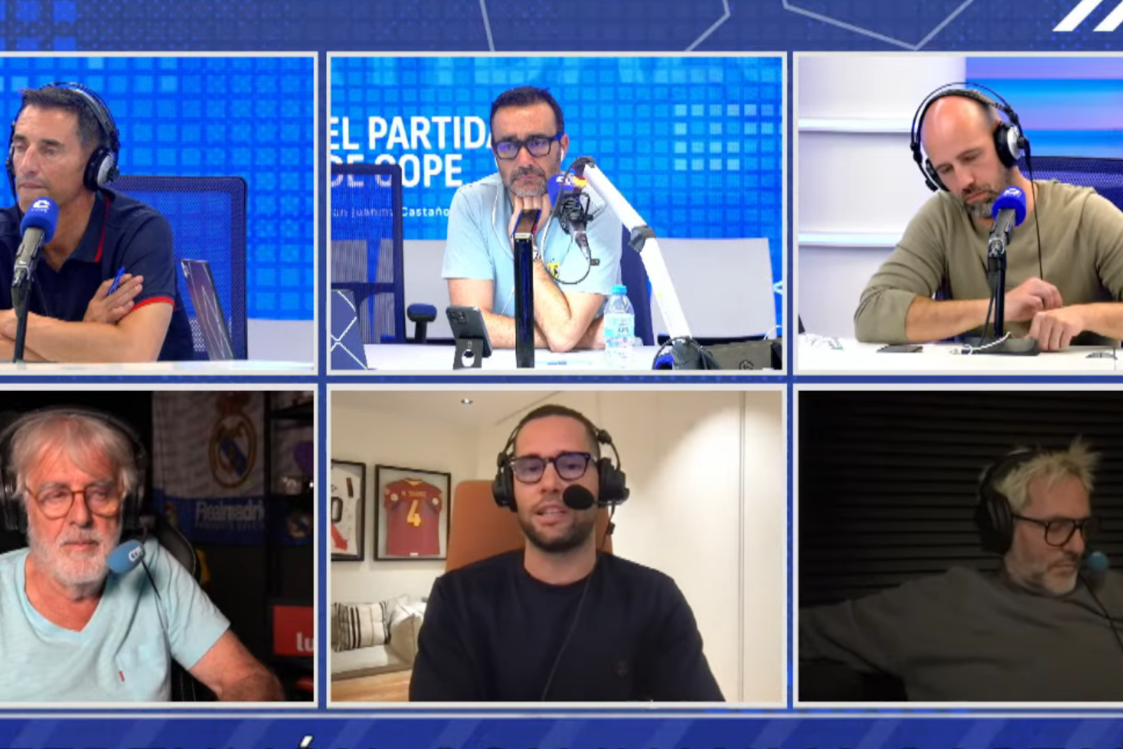 Tertulia en el Tiempo de Juego de la Cadena Cope | Fuente (El Partidazo Cope en Youtube)