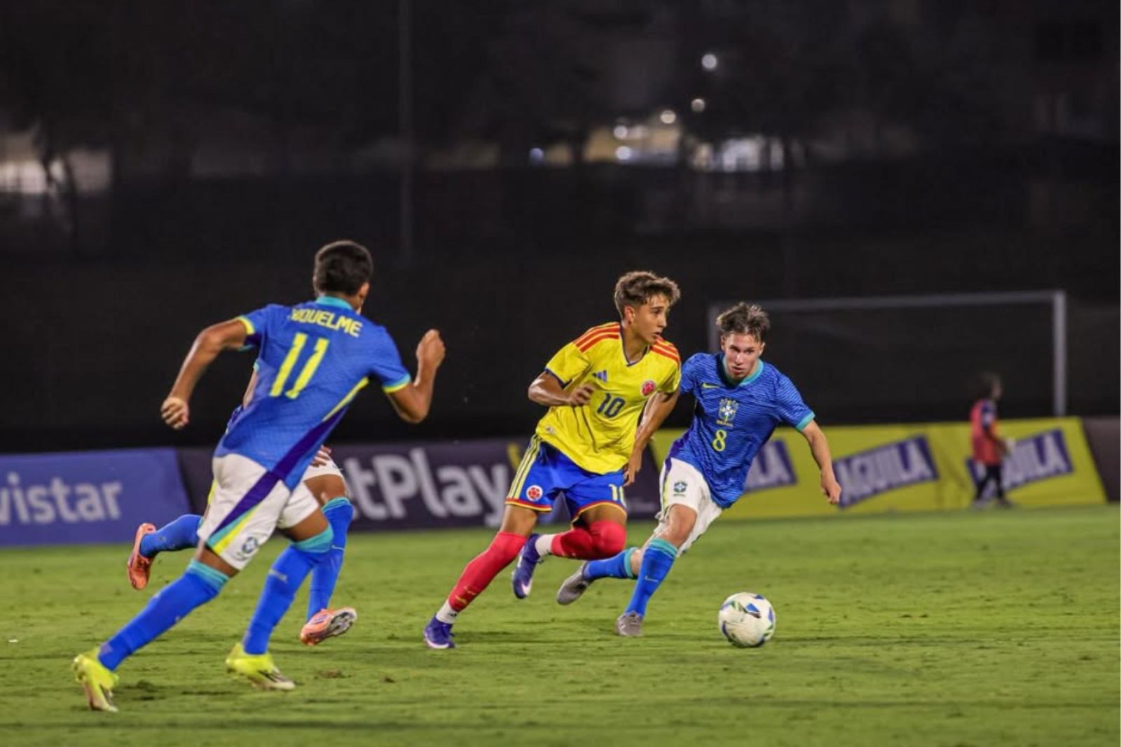 Samuel Martínez durante el Sudamericano sub 17  Fuente @Samuel Martinez Valencia (Instagram)