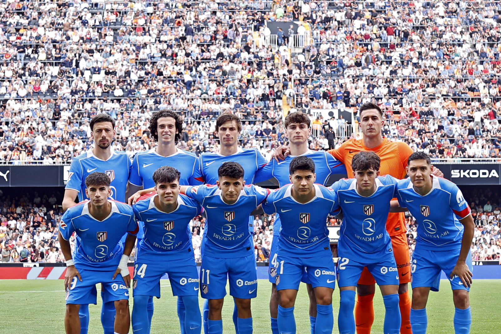 Foto de equipo del Valencia - Atlético | Fuente (@Atleti)