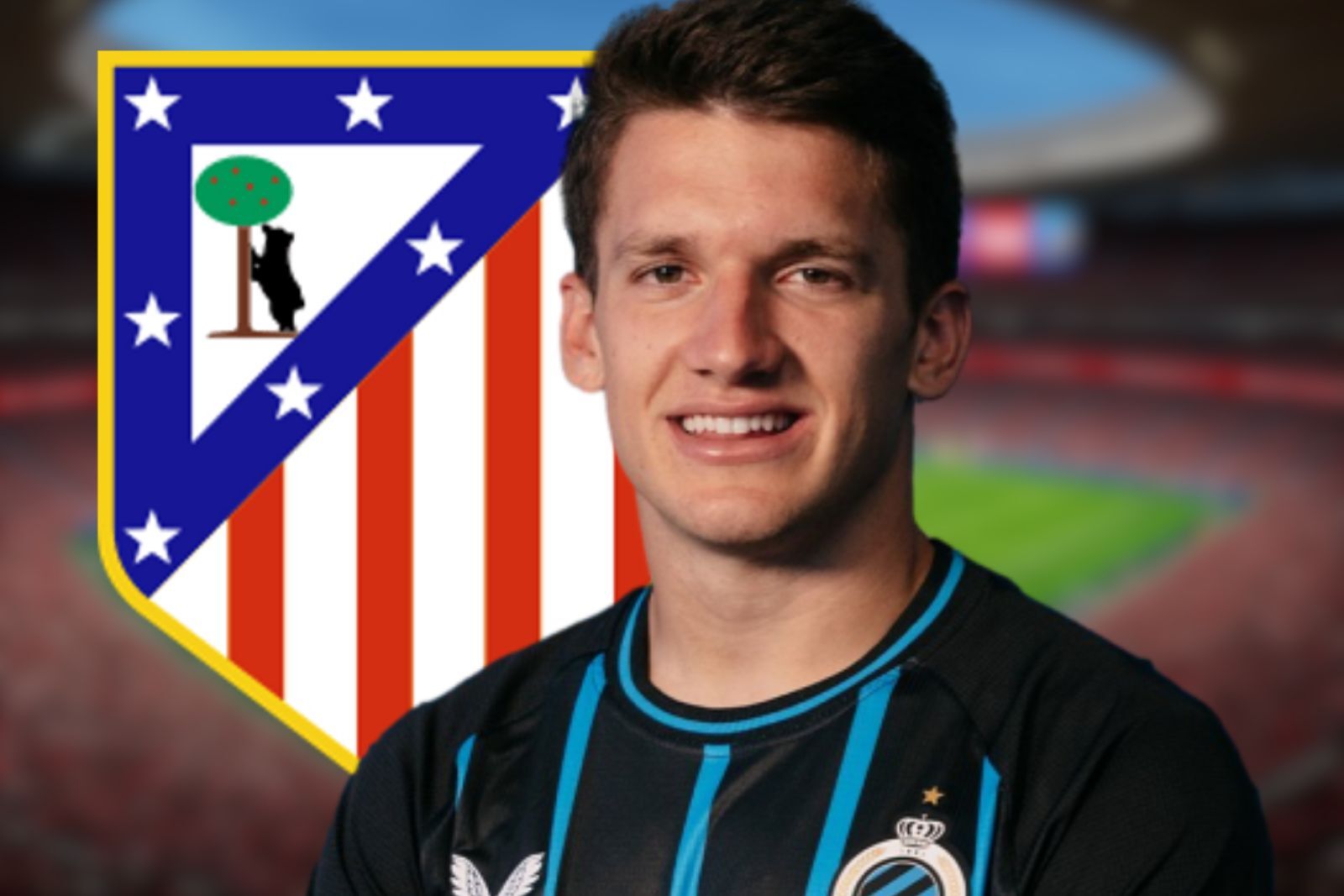 El precio por Christos Tzolis | Fuente (Canva, Club Brugge)