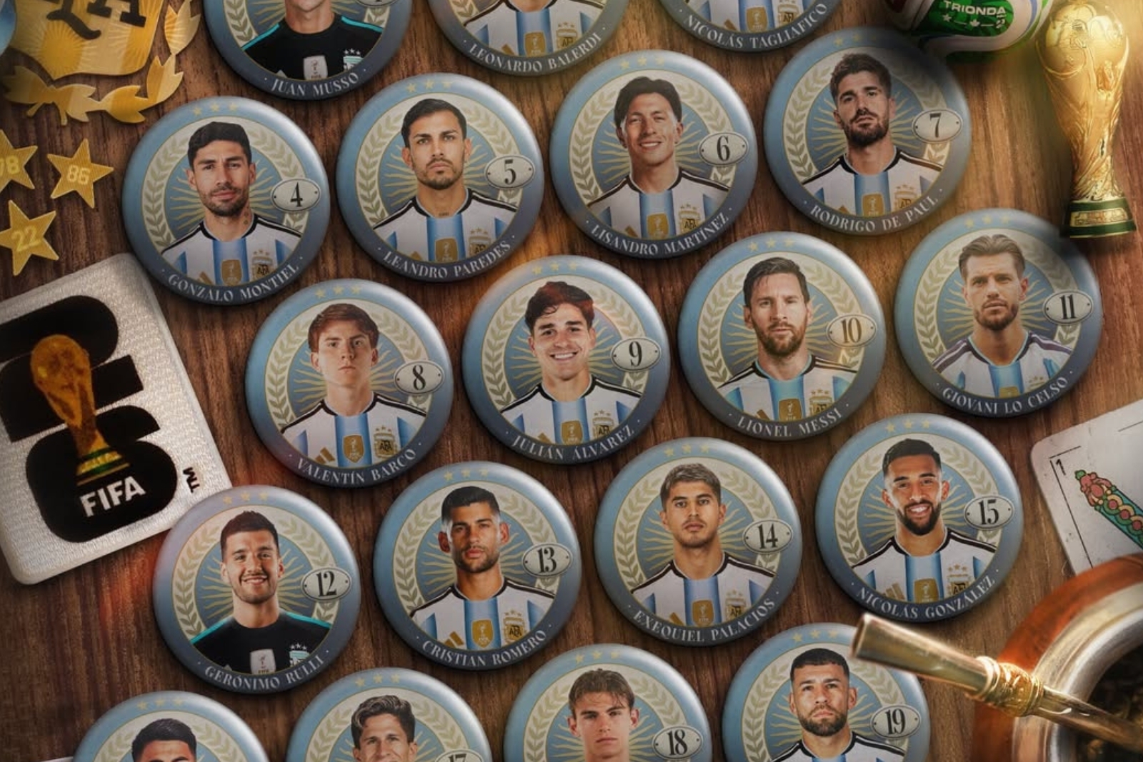Hasta seis del Atlético, en la lista albiceleste | Fuente: (@afaseleccion)