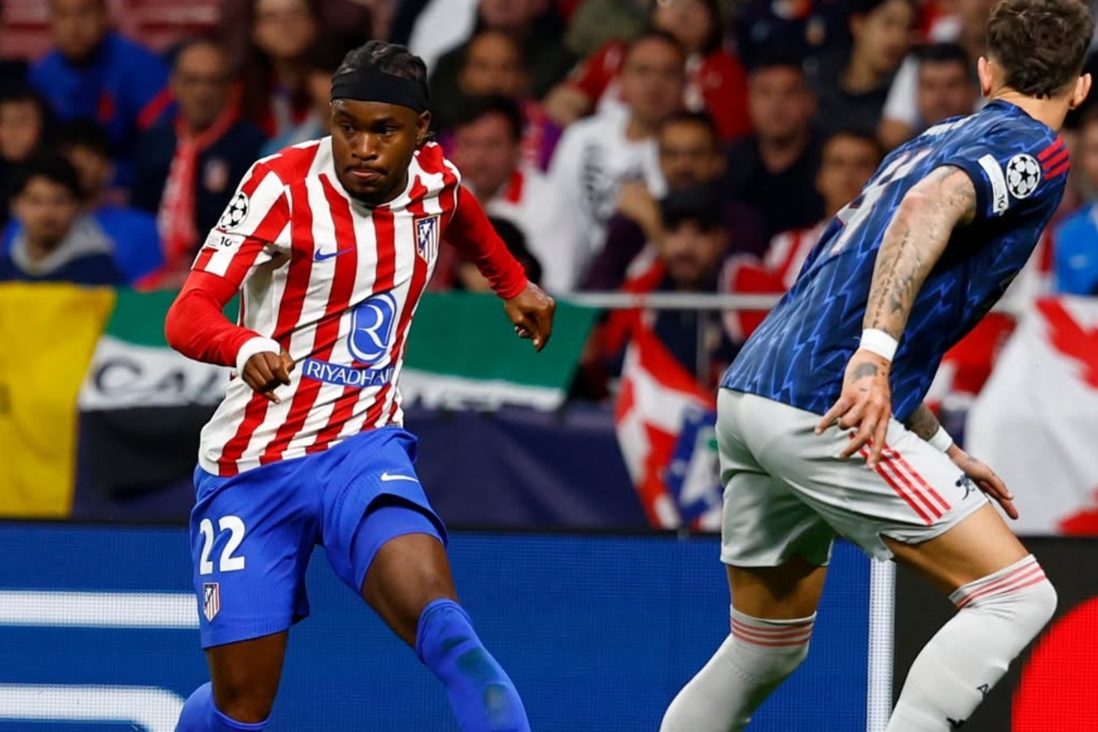 Ademola Lookman, en Champions ante el Arsenal | Fuente: (@molalookman)