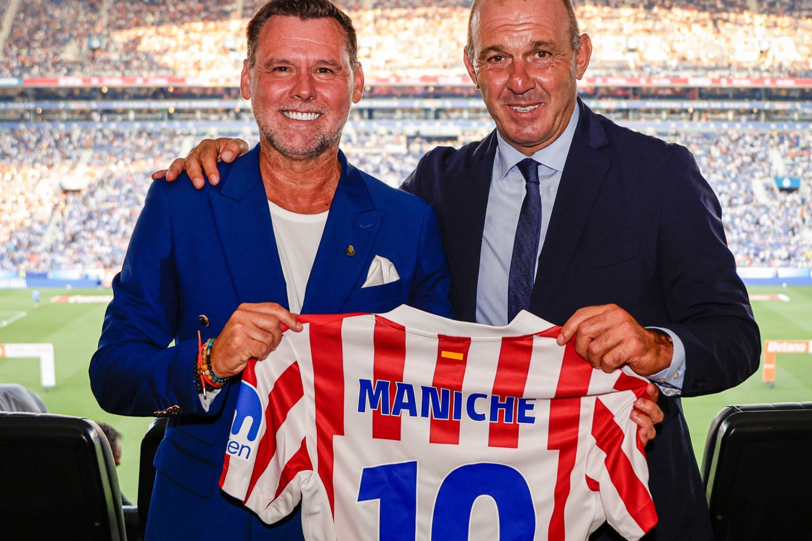 Maniche con la camiseta del Atlético | Fuente  (@Atleti)