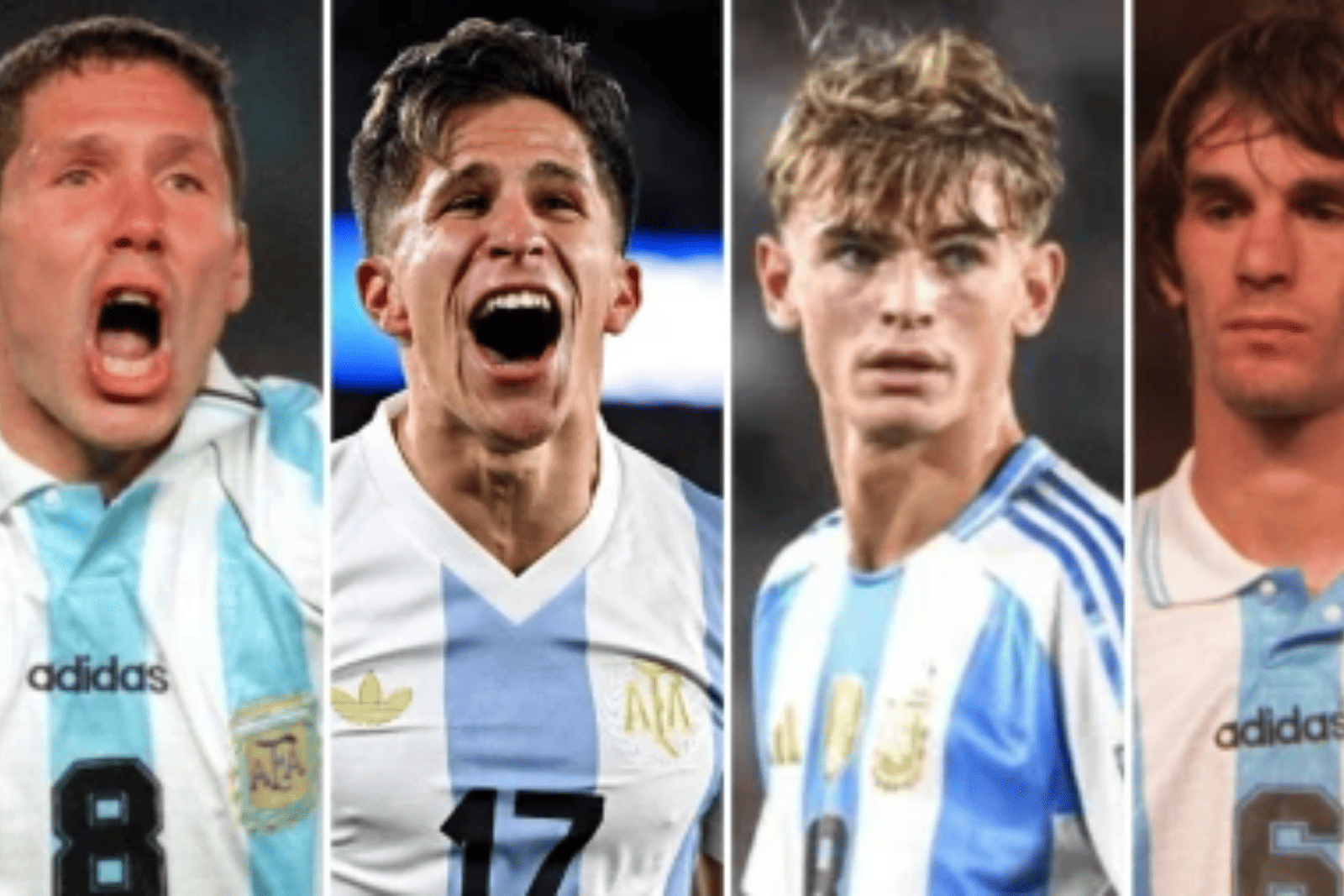 Diego Simeone, Giuliano Simeone, Nico Paz y Pablo Paz | Fuente (X)