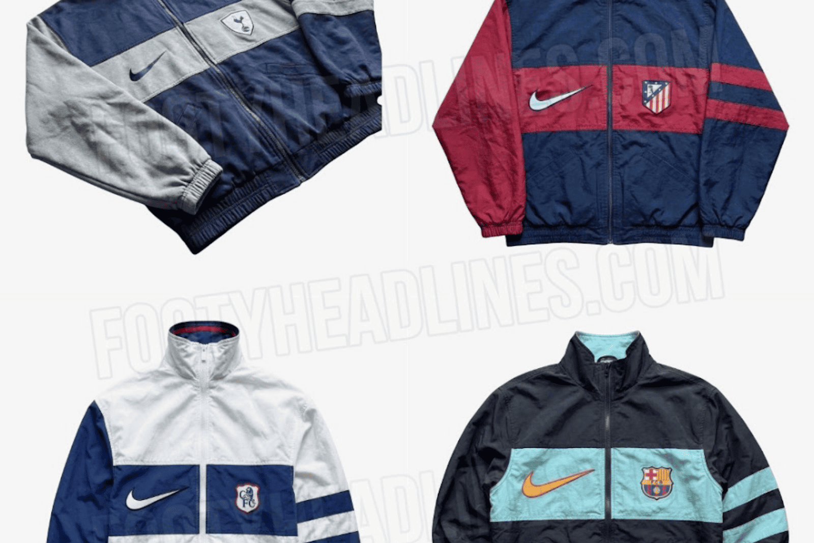 Nike devuelve el estilo retro a varios equipos | Fuente (Footy Headlines)