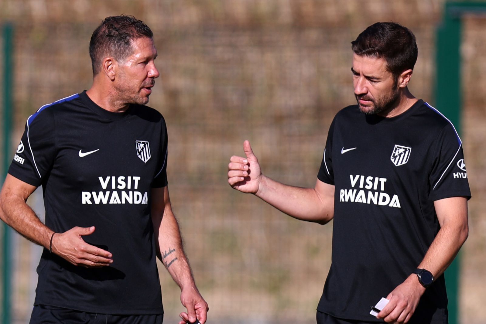 Gabi y Simeone en Majadahonda | Fuente (@Atleti)