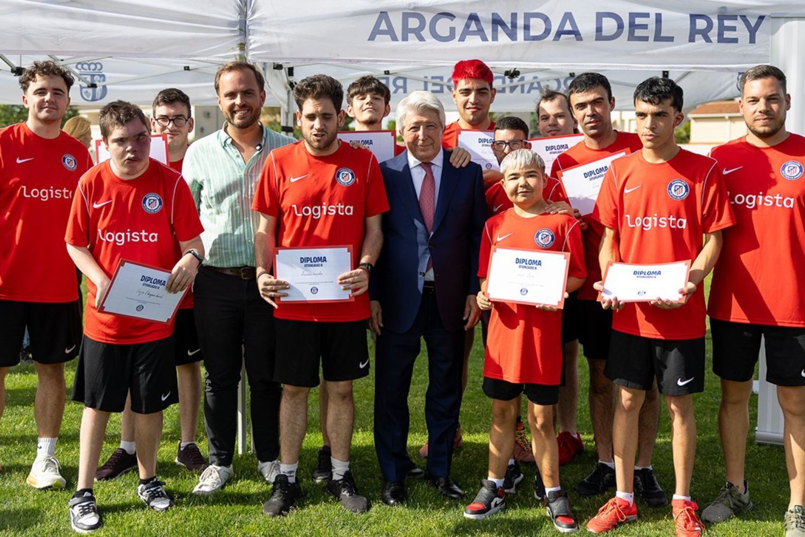 Escuela de Fútbol Adaptado del Atlético en Arganda del Rey | Fuente (@Atleti)